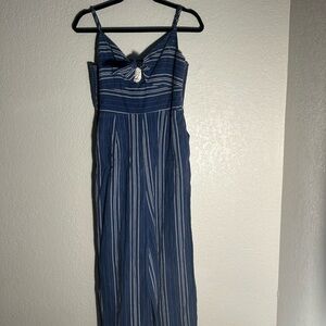 Harper Heritage 🩵 Blue Striped Women's Romper